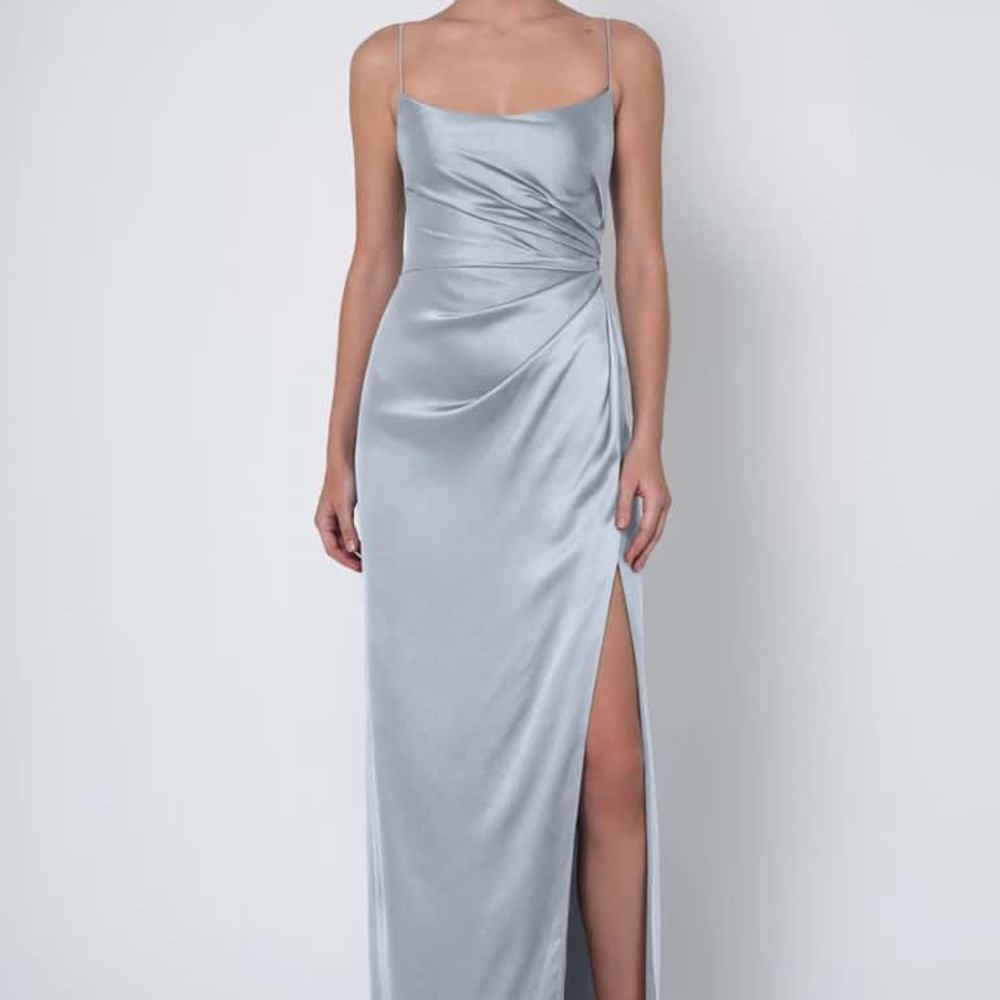 Plus Size Jenny Yoo Whisper Blue Wren Bridesmaid Dress